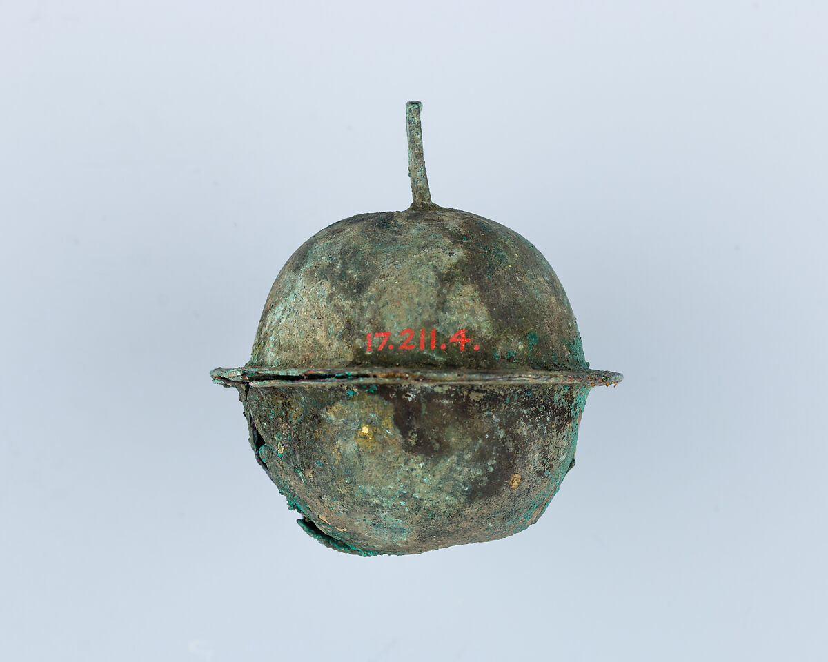 Bells, Probably for a Horse Harness, Bronze, gilding, Japanese