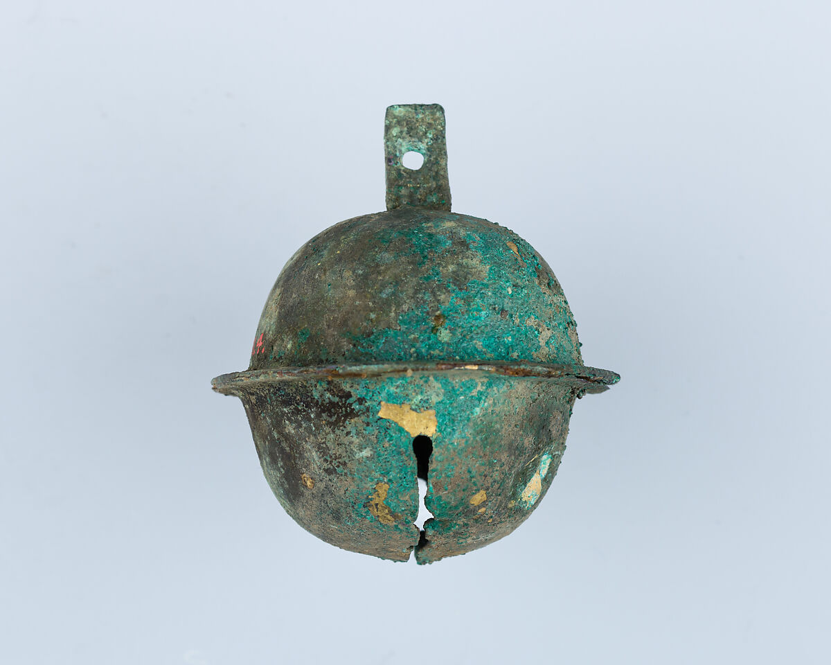 Bells, Probably for a Horse Harness, Bronze, gilding, Japanese