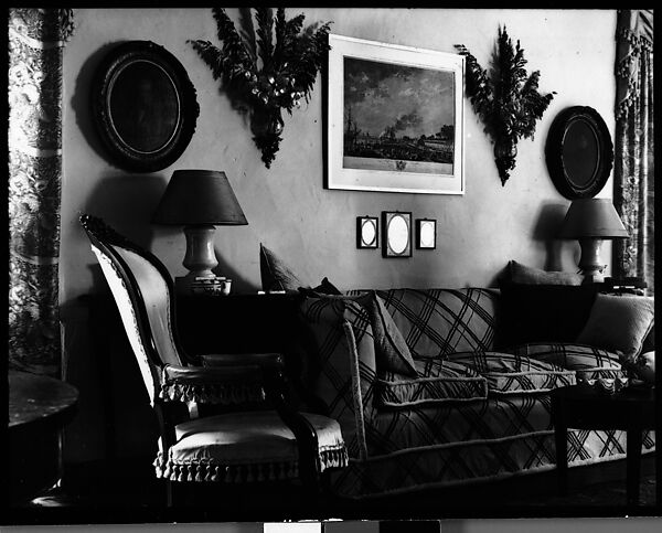[Living Room, Possibly Palm Beach, Florida], Walker Evans (American, St. Louis, Missouri 1903–1975 New Haven, Connecticut), Film negative 
