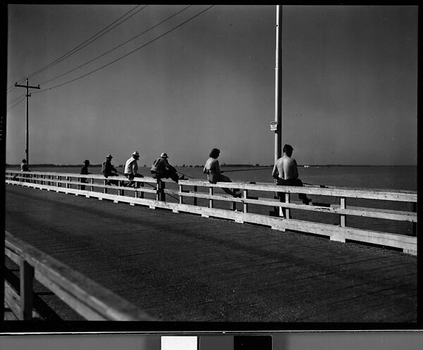 [Fishing from Bridge, Florida], Walker Evans (American, St. Louis, Missouri 1903–1975 New Haven, Connecticut), Film negative 