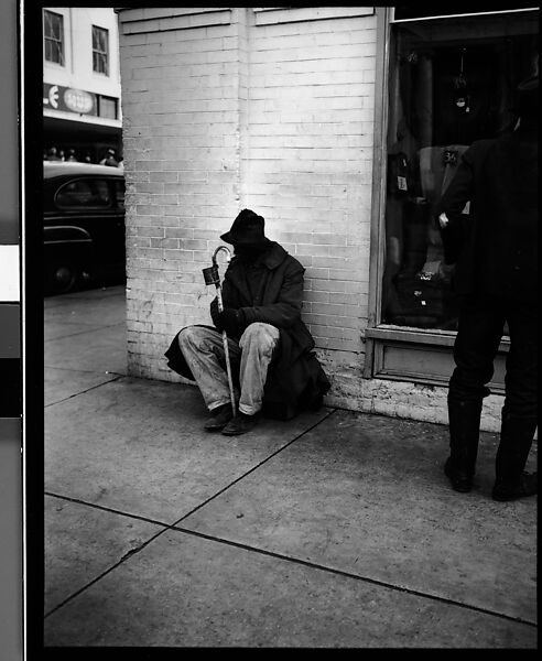 [Man Begging on Street Corner, Florida], Walker Evans (American, St. Louis, Missouri 1903–1975 New Haven, Connecticut), Film negative 
