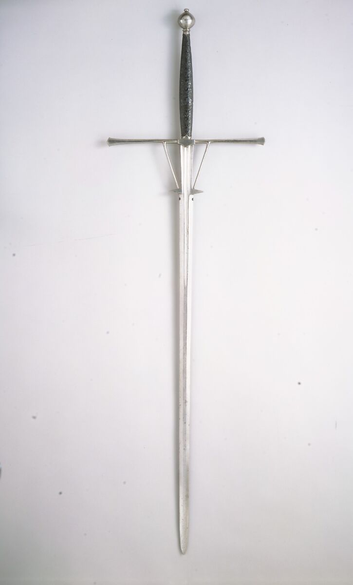 Two-Handed Sword, Steel, gold, Italian 