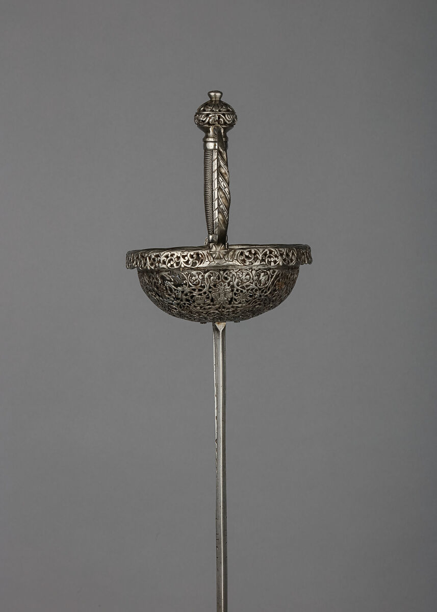 Cup-Hilted Rapier, Steel, Spanish
