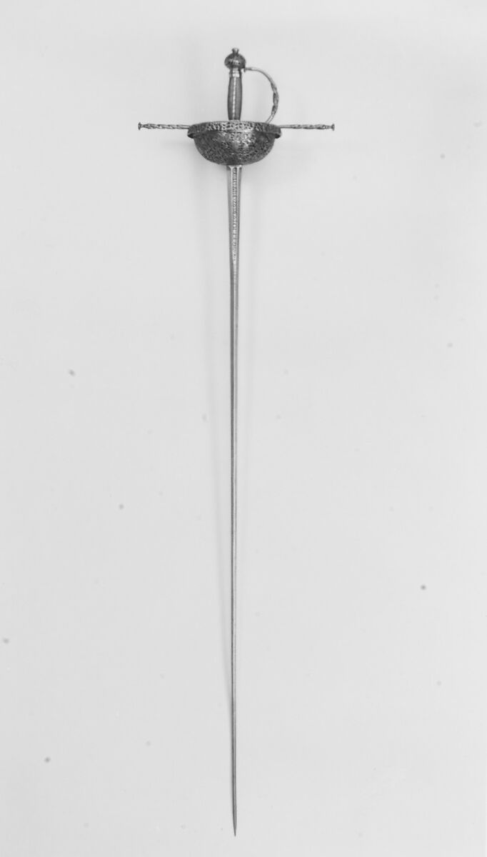 Cup-Hilted Rapier, Steel, Spanish