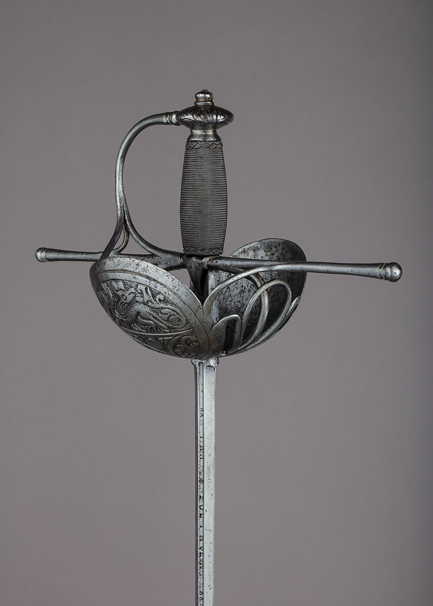 Cup-Hilted Rapier, Steel, Spanish