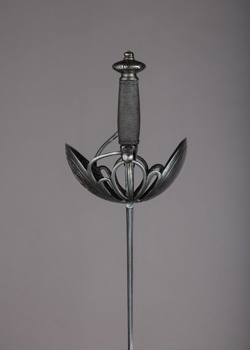 Cup-Hilted Rapier, Steel, Spanish