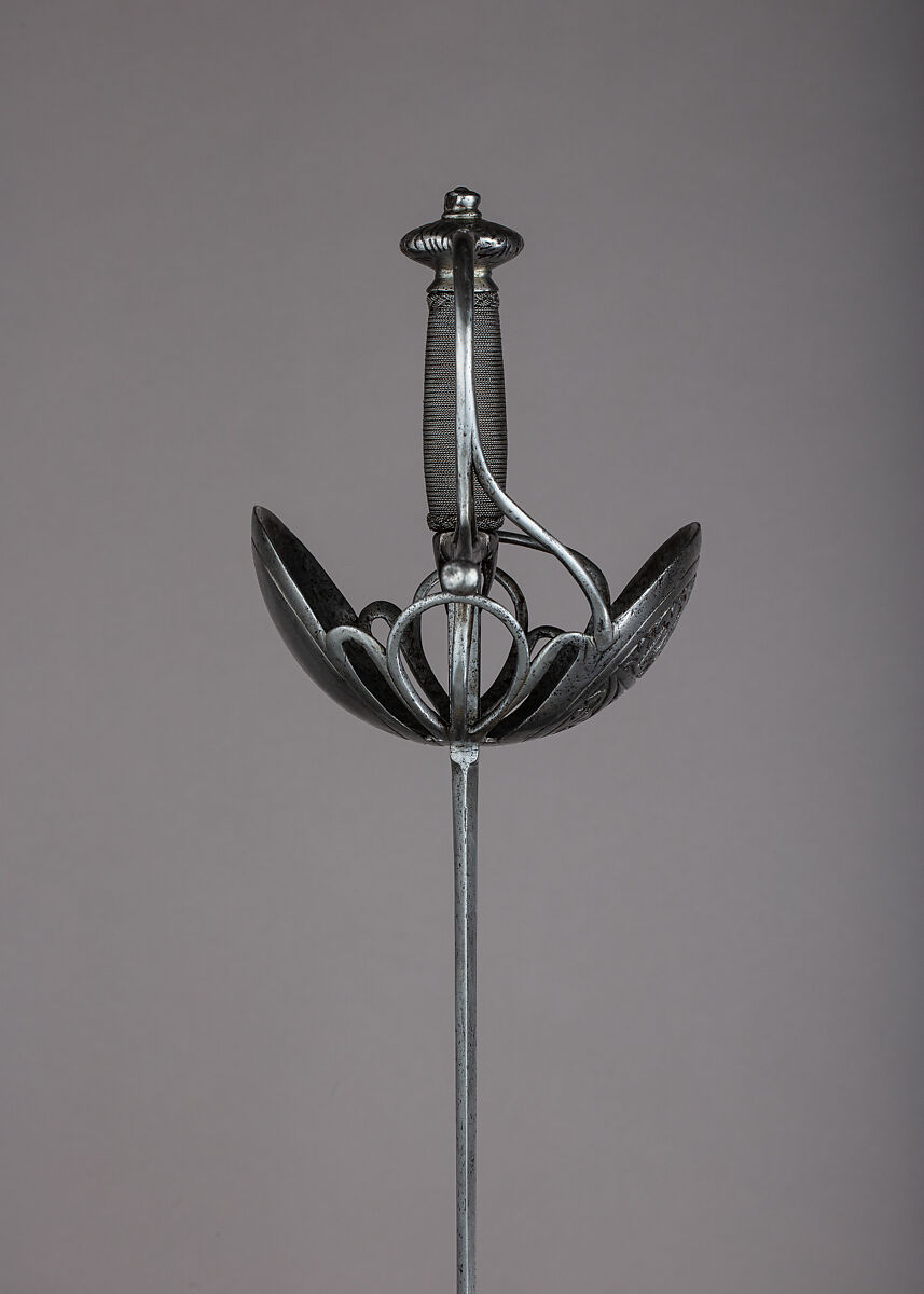 Cup-Hilted Rapier, Steel, Spanish