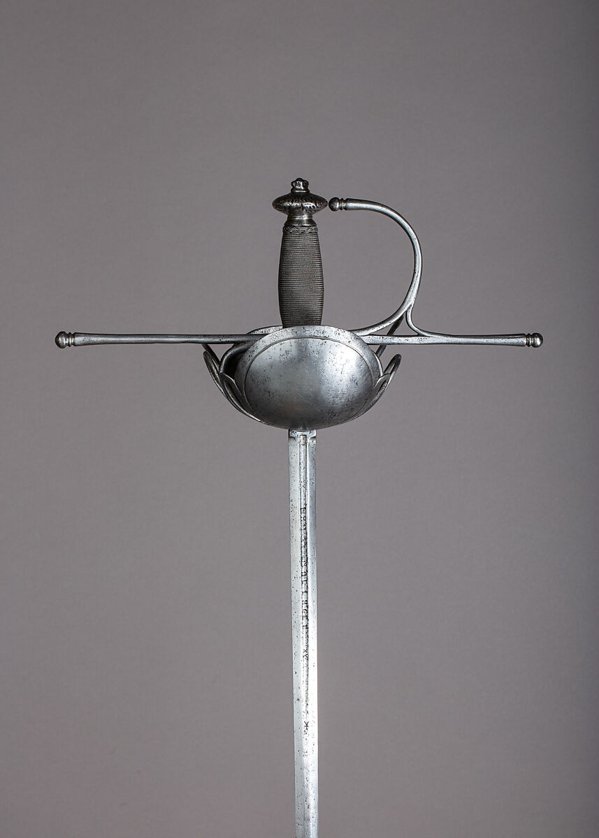 Cup-Hilted Rapier, Steel, Spanish