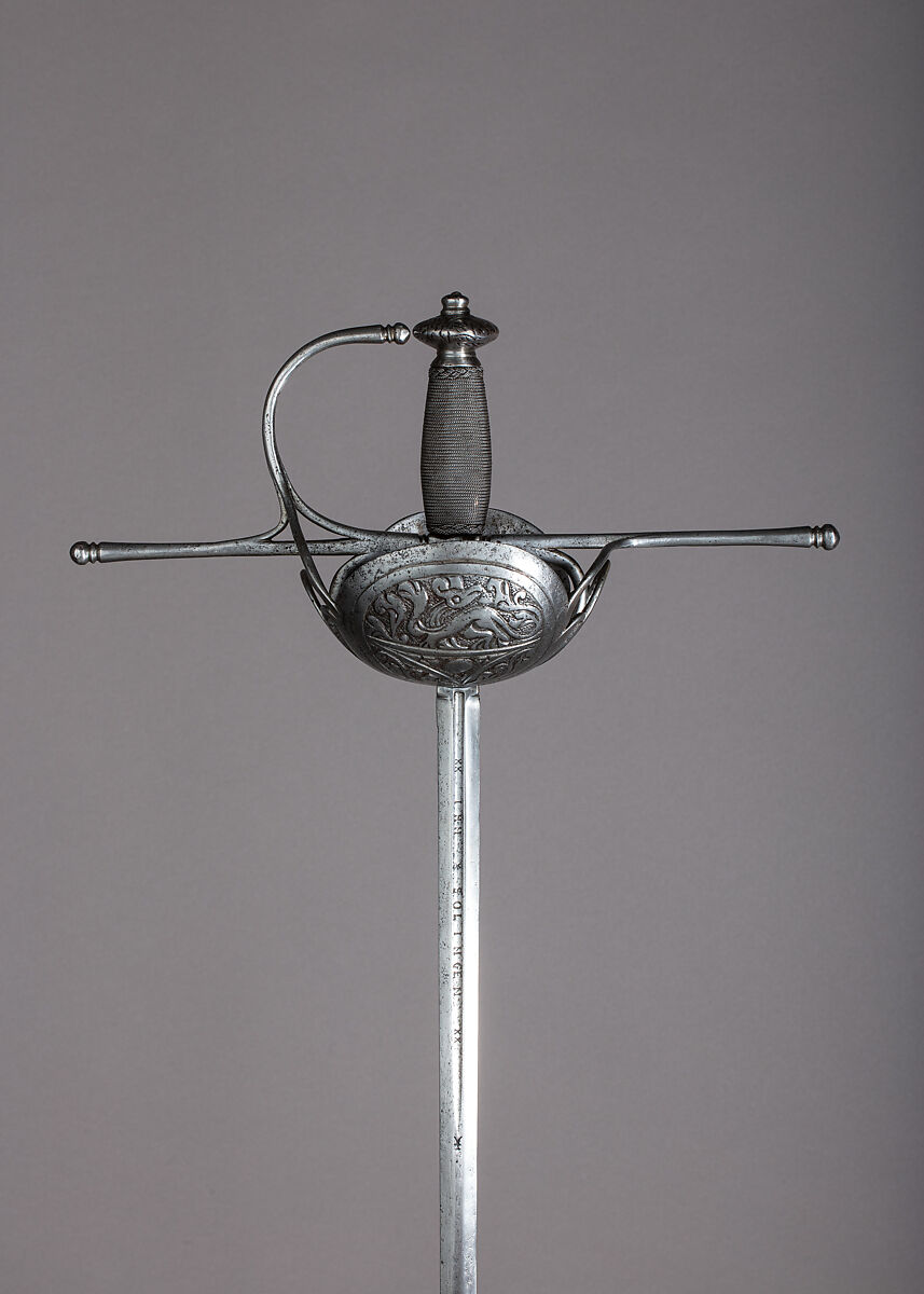 Cup-Hilted Rapier, Steel, Spanish 