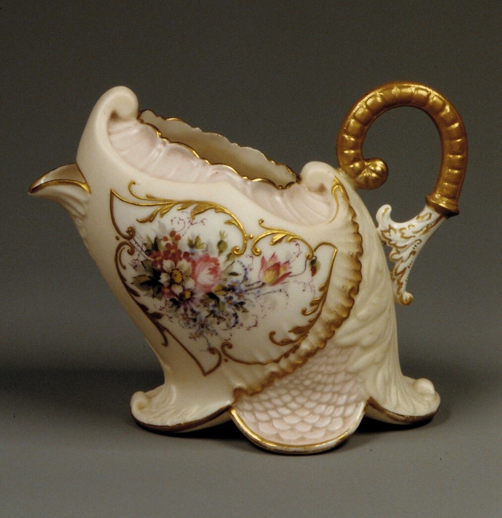 Creamer, American Art China Company (1891–1894), Porcelain, American 