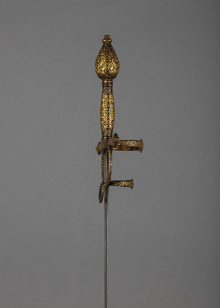 Rapier, Steel, iron, gold, Italian