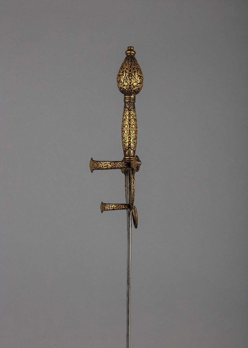 Rapier, Steel, iron, gold, Italian
