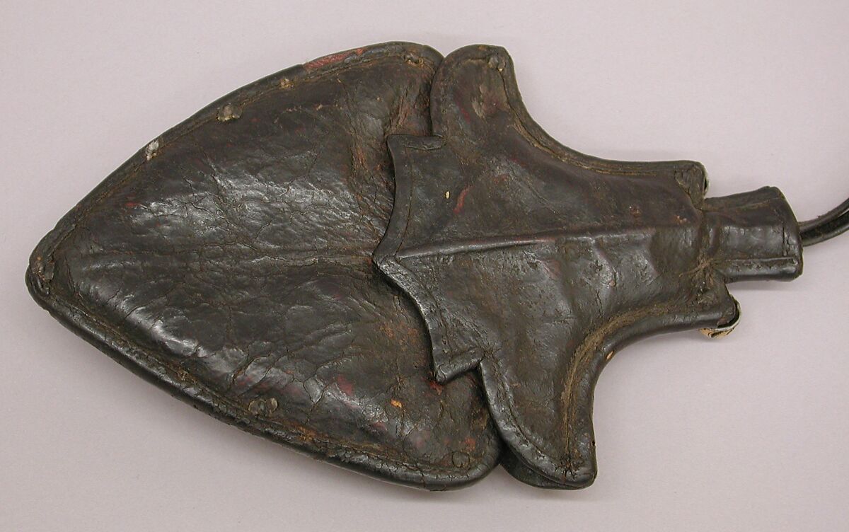 Bullet Pouch, Leather, iron, gold, silver, Tibetan