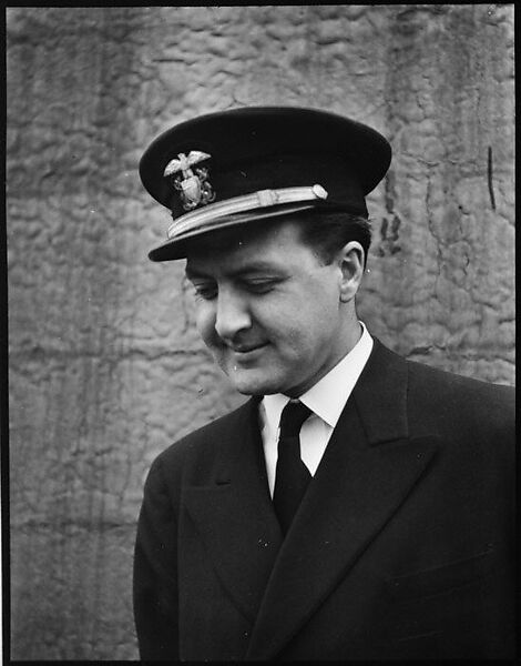 [Unidentified Man Wearing Officer's Hat], Walker Evans (American, St. Louis, Missouri 1903–1975 New Haven, Connecticut), Film negative 