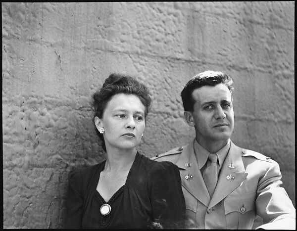 [Unidentified Couple on Roof of 441 East 92nd Street Apartment Building?, New York City], Walker Evans (American, St. Louis, Missouri 1903–1975 New Haven, Connecticut), Film negative 