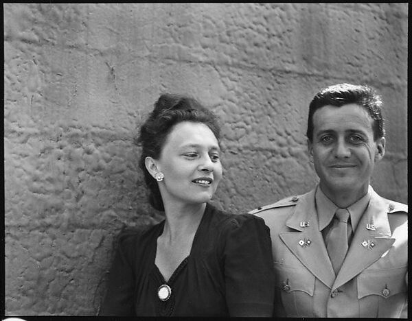 [Unidentified Couple on Roof of 441 East 92nd Street Apartment Building?, New York City], Walker Evans (American, St. Louis, Missouri 1903–1975 New Haven, Connecticut), Film negative 