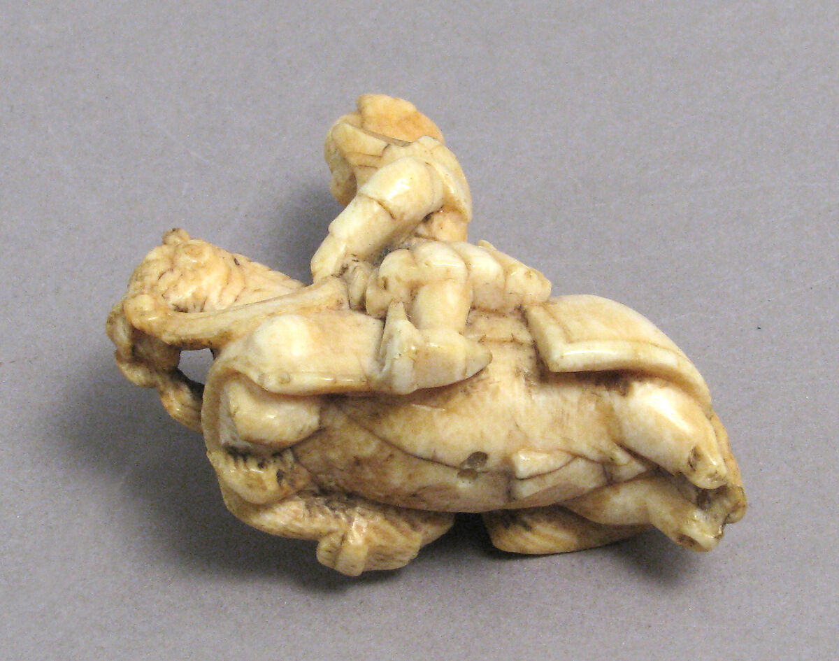 Chess Piece in the Form of a Knight, Ivory (elephant), Western European, possibly Germany or England