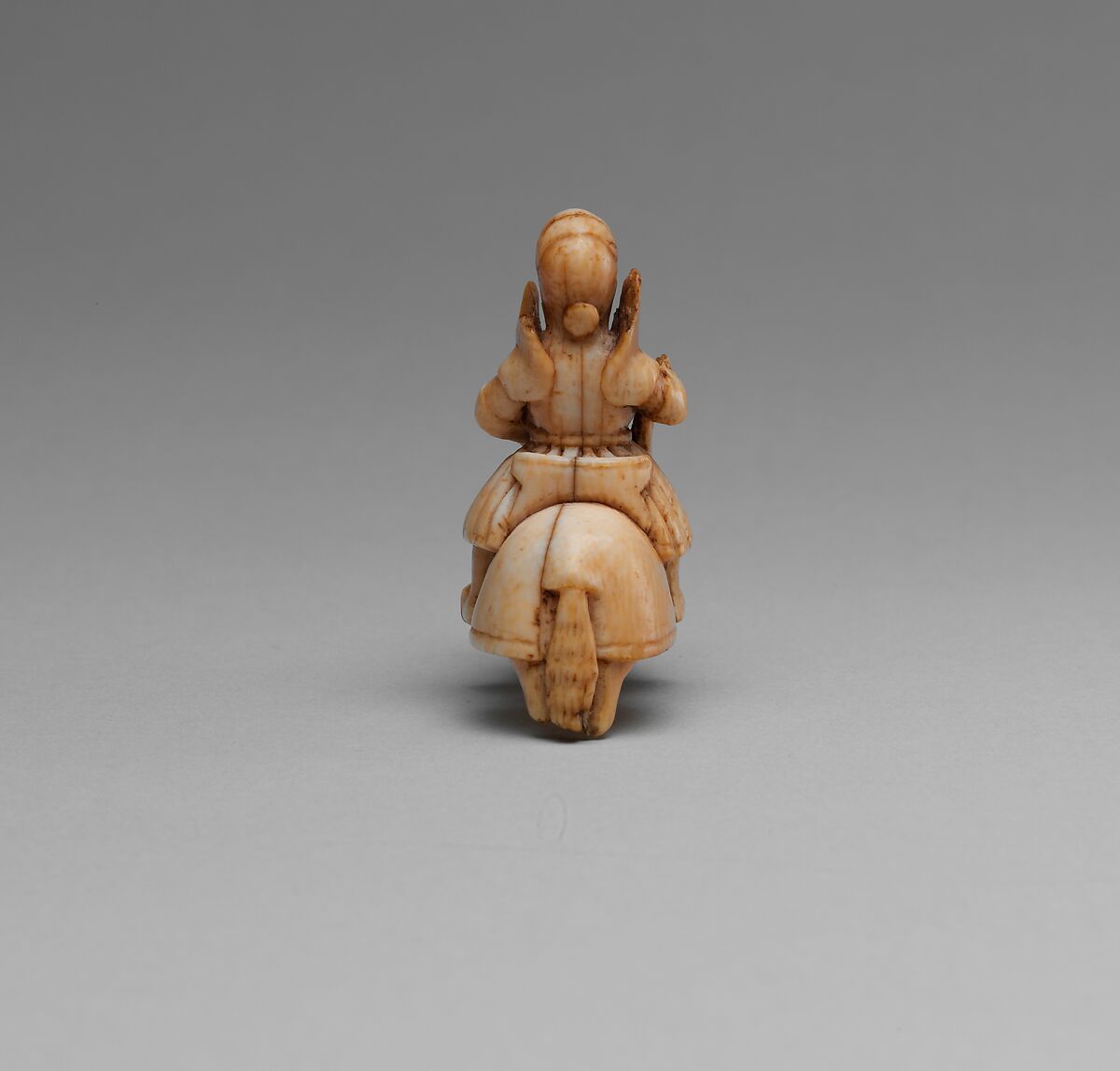 Chess Piece in the Form of a Knight, Ivory (elephant), Western European, possibly Germany or England