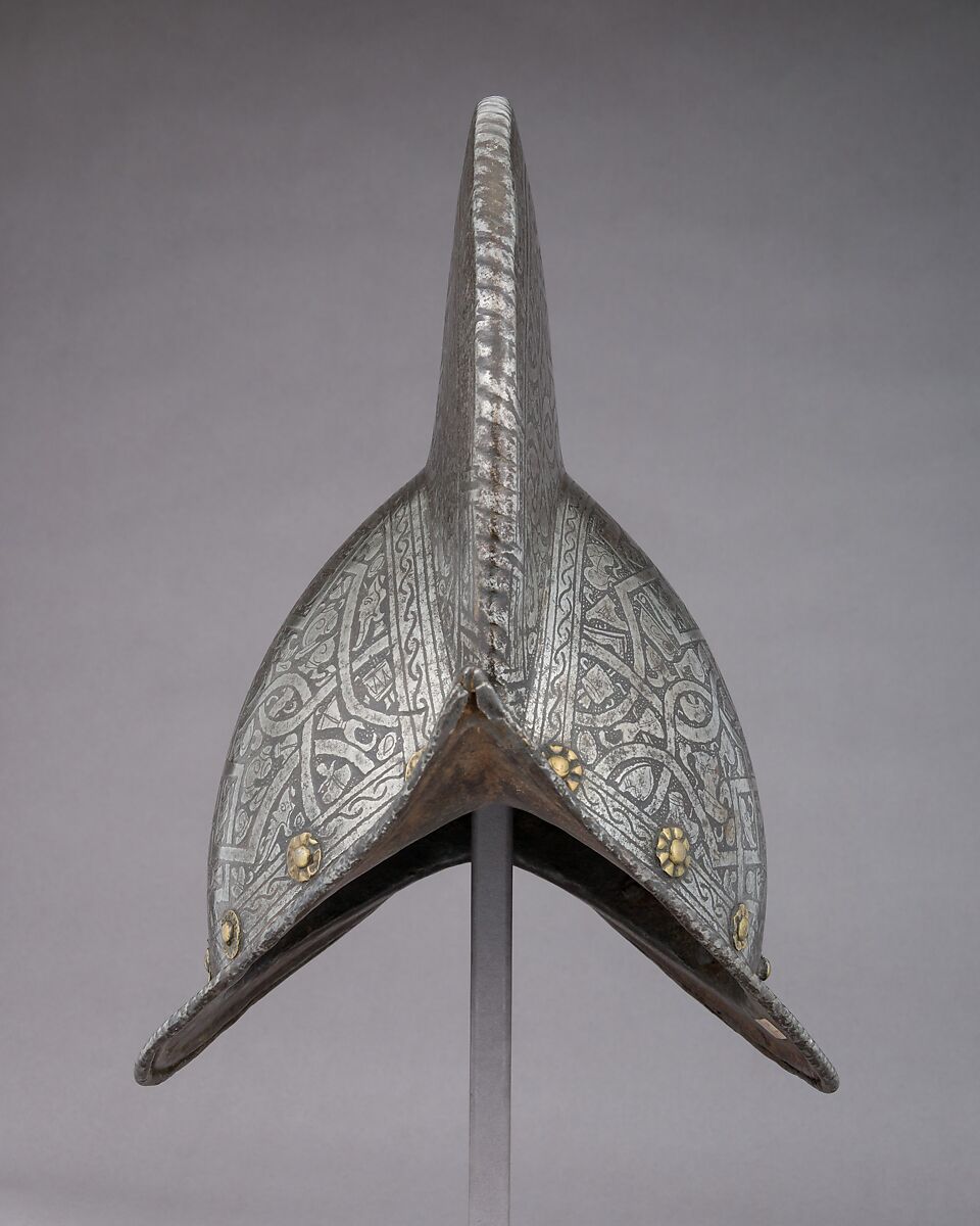 Morion, Steel, brass, Italian, Pisan