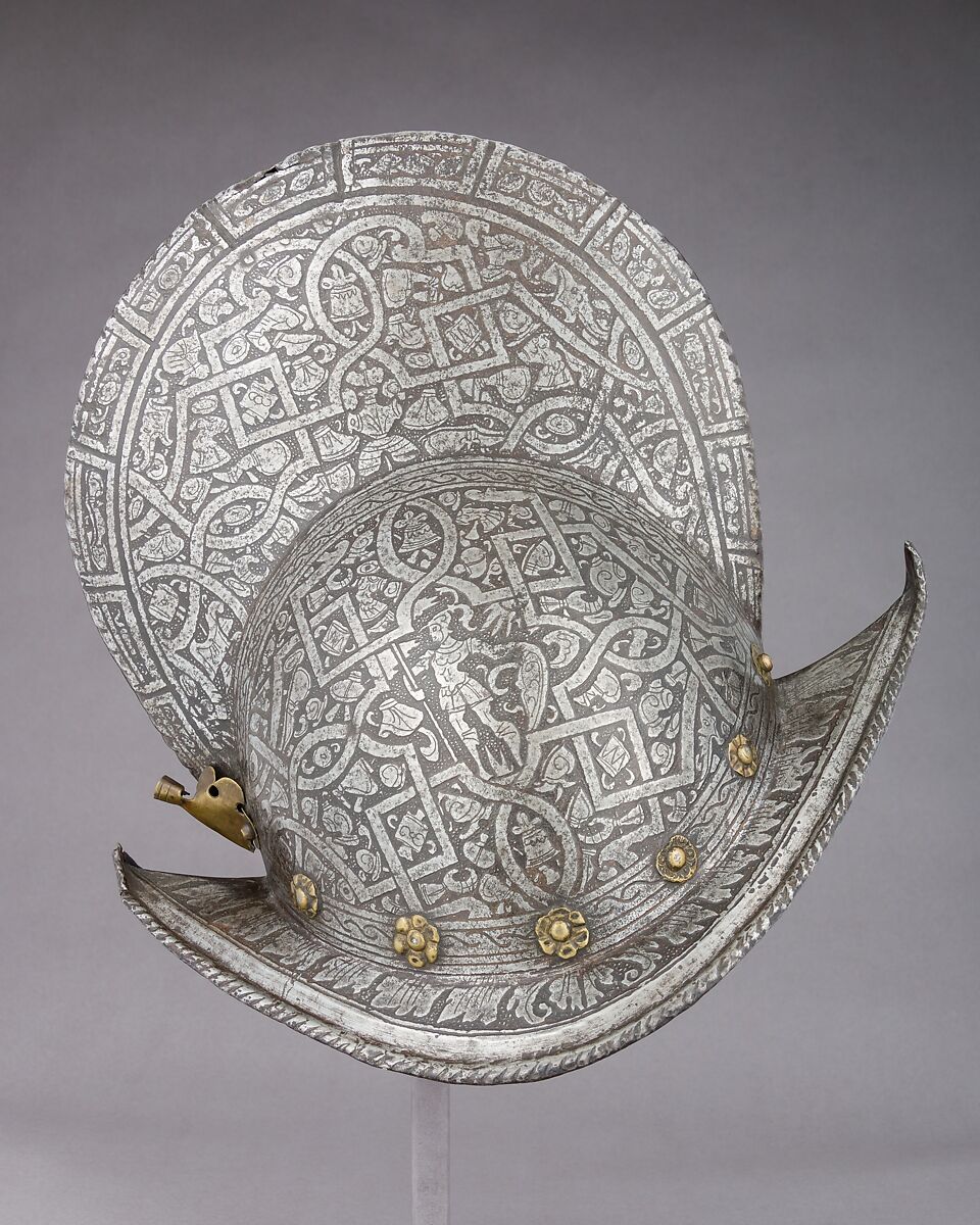 Morion, Steel, brass, Italian, Pisan