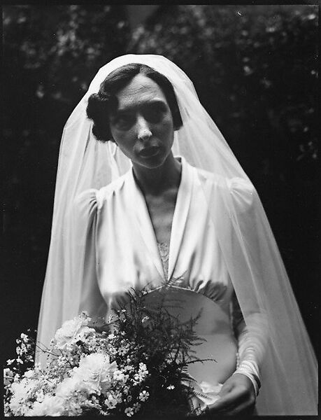 [Wedding Portrait: Margot Loines], Walker Evans (American, St. Louis, Missouri 1903–1975 New Haven, Connecticut), Film negative 