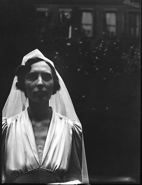 [Wedding Portrait: Margot Loines], Walker Evans (American, St. Louis, Missouri 1903–1975 New Haven, Connecticut), Film negative 