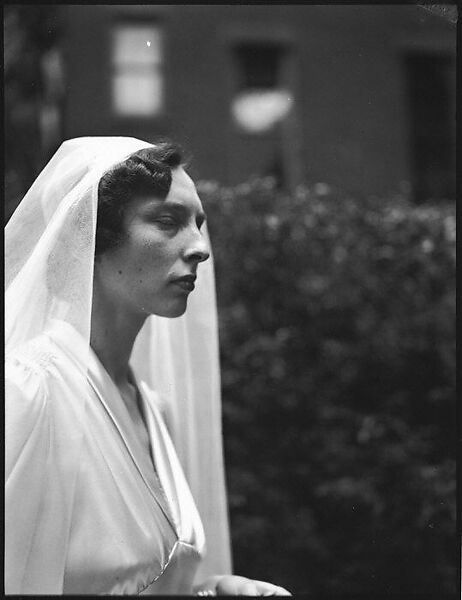 [Wedding Portrait: Margot Loines], Walker Evans (American, St. Louis, Missouri 1903–1975 New Haven, Connecticut), Film negative 