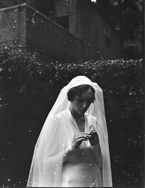 [Wedding Portrait: Margot Loines], Walker Evans (American, St. Louis, Missouri 1903–1975 New Haven, Connecticut), Film negative 