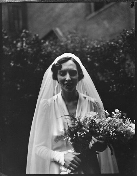 [Wedding Portrait: Margot Loines], Walker Evans (American, St. Louis, Missouri 1903–1975 New Haven, Connecticut), Film negative 