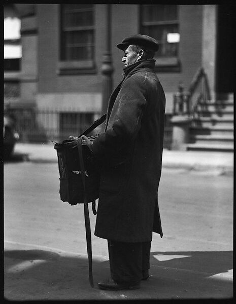 Walker Evans | [Organ Grinder Street Musician, Possibly Bethune Street ...