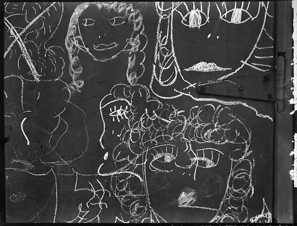 [Graffiti on Door, Christopher Street, New York City], Walker Evans (American, St. Louis, Missouri 1903–1975 New Haven, Connecticut), Film negative 