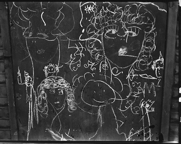 [Graffiti on Door, Christopher Street, New York City], Walker Evans (American, St. Louis, Missouri 1903–1975 New Haven, Connecticut), Film negative 
