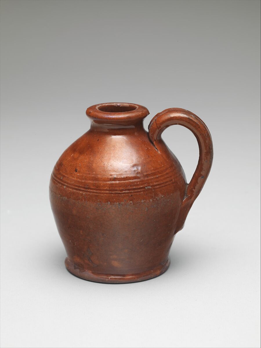 Cruet, Earthenware; Redware, American 