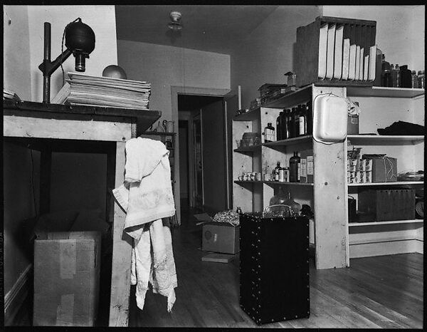 [Interior View of Walker Evans's Darkroom, 201 East 93rd Street, New York City], Walker Evans (American, St. Louis, Missouri 1903–1975 New Haven, Connecticut), Film negative 