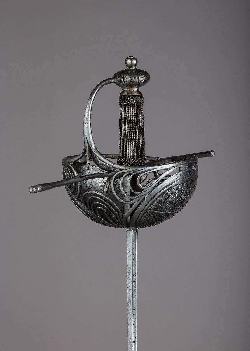 Cup-Hilted Rapier, Steel, Spanish