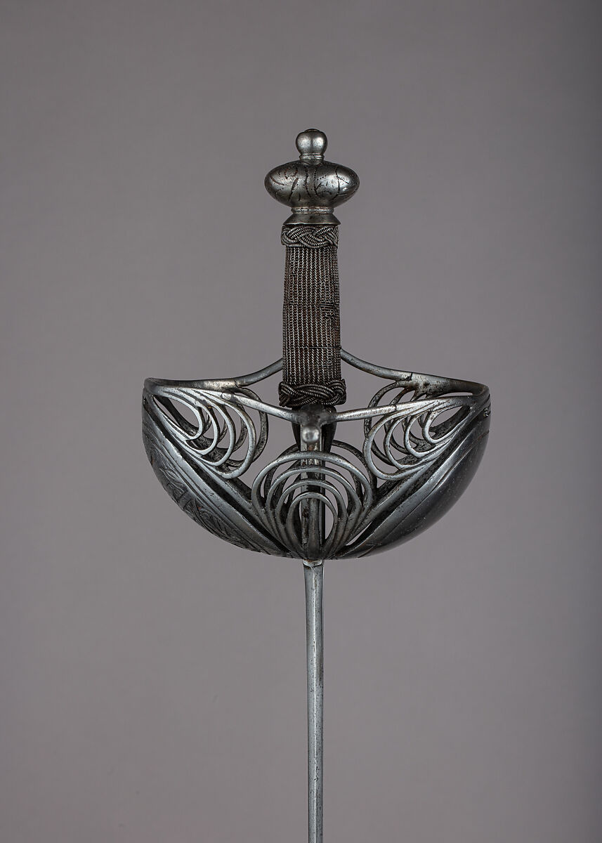 Cup-Hilted Rapier, Steel, Spanish