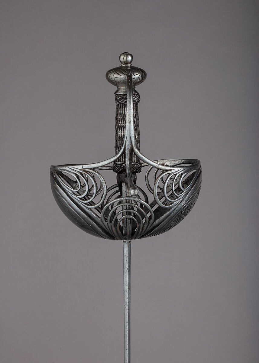 Cup-Hilted Rapier, Steel, Spanish