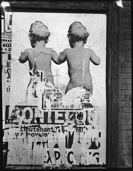 [Torn Poster, Williamsburg, Brooklyn, New York], Walker Evans (American, St. Louis, Missouri 1903–1975 New Haven, Connecticut), Film negative 