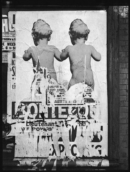 [Torn Poster, Williamsburg, Brooklyn, New York], Walker Evans (American, St. Louis, Missouri 1903–1975 New Haven, Connecticut), Film negative 