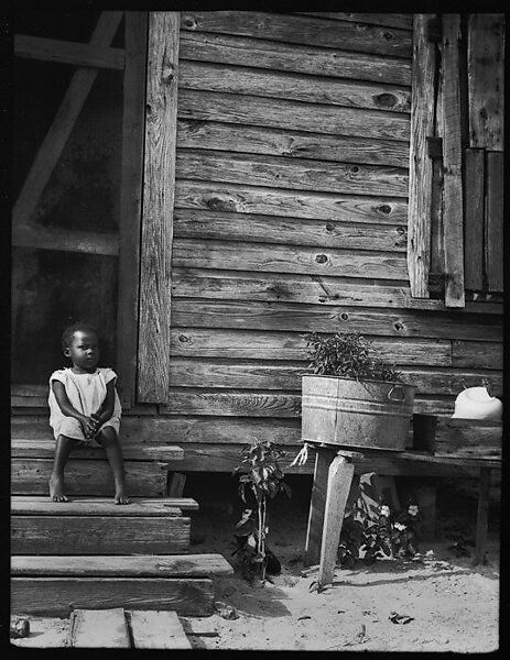 [Young Girl Seated on Steps of House, Florida], Walker Evans (American, St. Louis, Missouri 1903–1975 New Haven, Connecticut), Film negative 