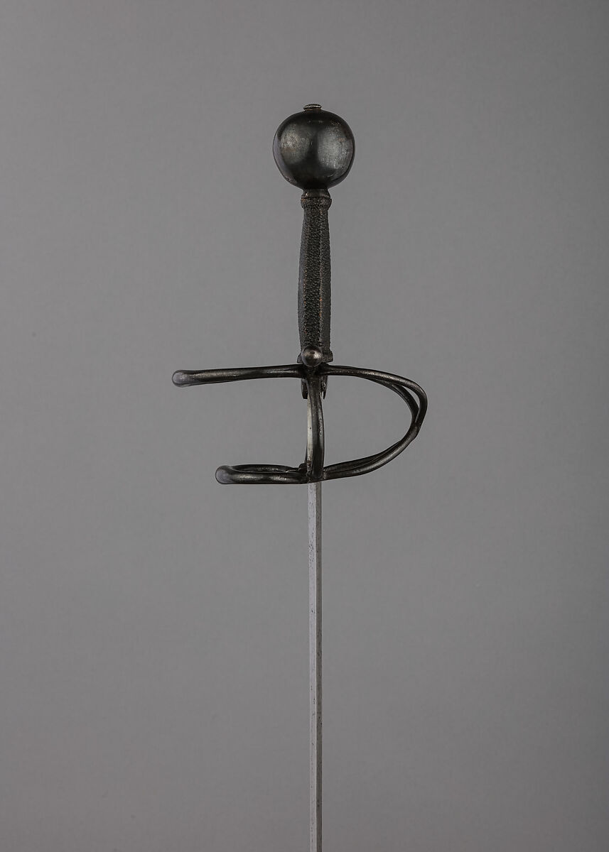 Rapier, Steel, wood, shagreen, probably German