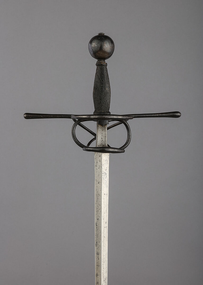 Rapier, Steel, wood, shagreen, probably German