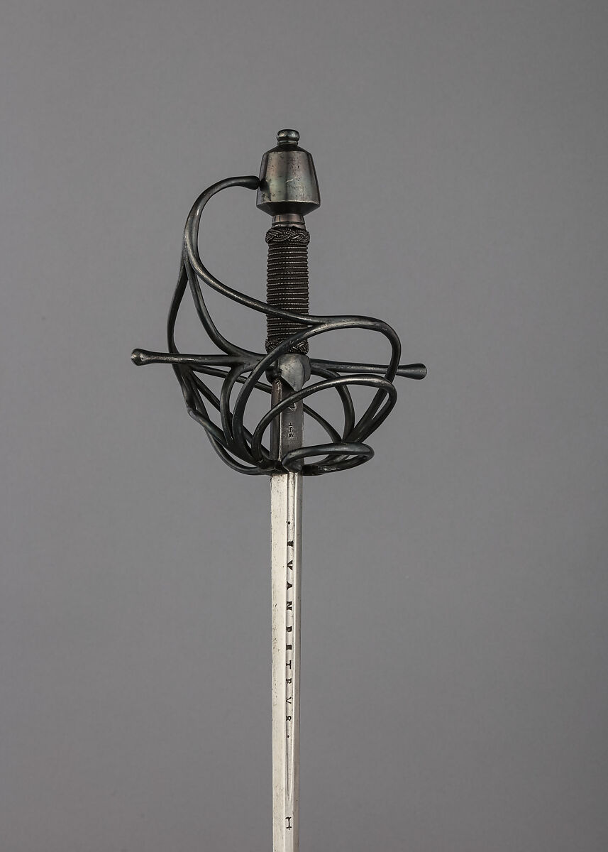 Rapier, Steel  , hilt, German; blade, Spanish