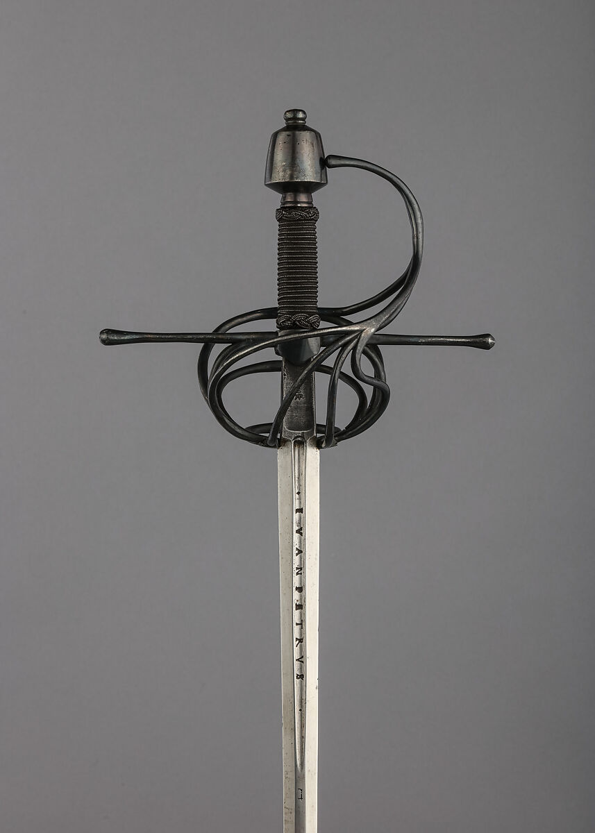 Rapier, Steel  , hilt, German; blade, Spanish