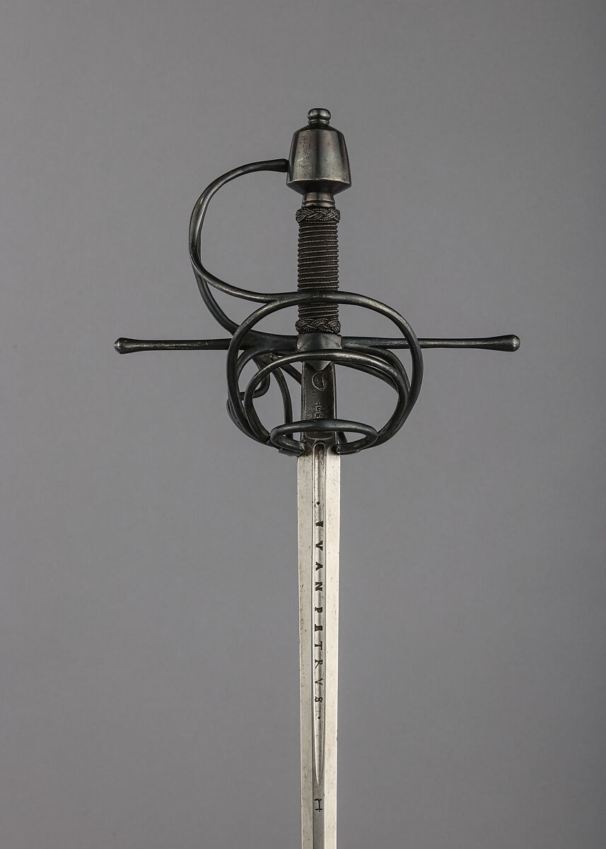 Rapier, Steel  , hilt, German; blade, Spanish 