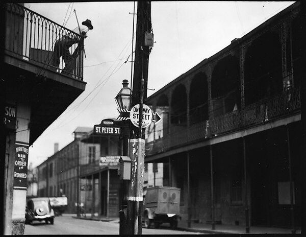 Walker Evans | [French Quarter Street Corner, St. Peter Street, New Orleans, Louisiana] | The Met