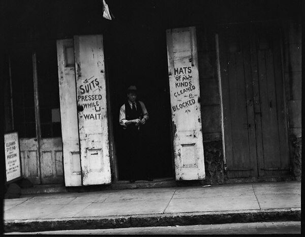 Walker Evans | [Signs Around Laundry Doorway, New Orleans, Louisiana ...