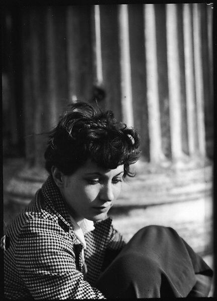 [Jane Ninas on the Balcony of Belle Grove Plantation, White Castle, Louisiana], Walker Evans (American, St. Louis, Missouri 1903–1975 New Haven, Connecticut), Film negative 