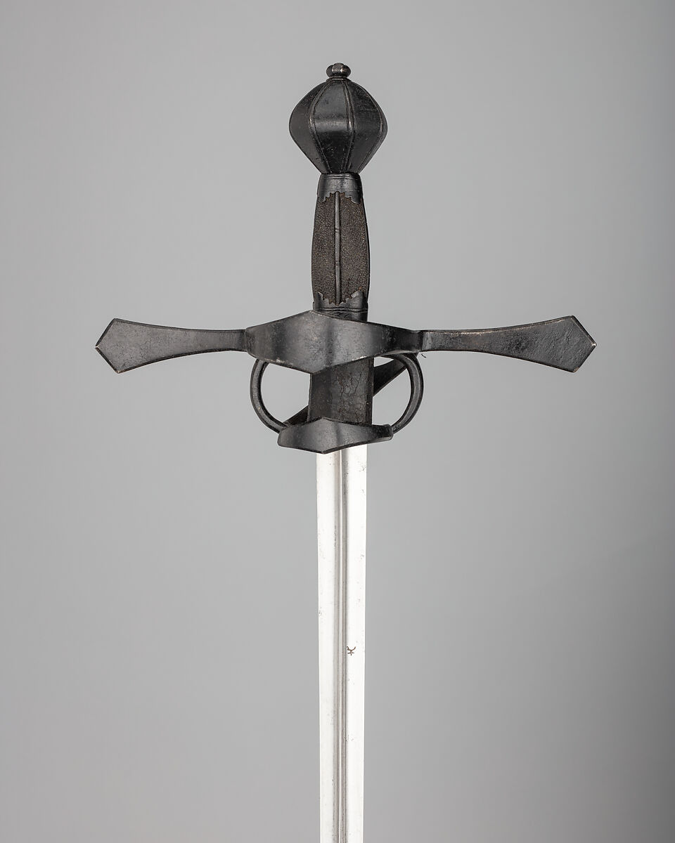 Estoc (Thrusting Sword), Steel, shagreen, wood, German, Saxony 