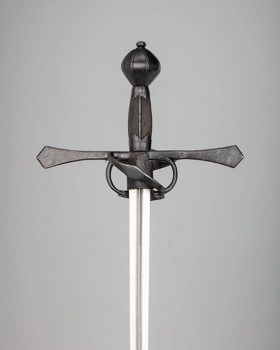 Estoc (Thrusting Sword), Steel, shagreen, wood, German, Saxony